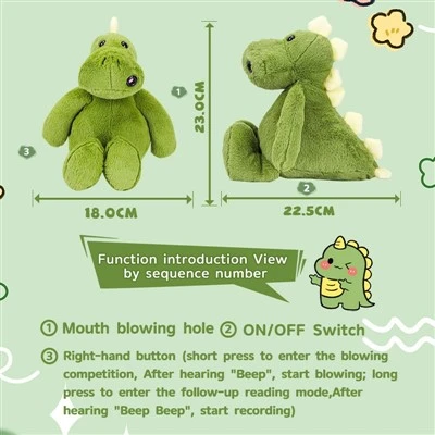 Obožavatelji radoznalih plišanih igračaka George vole ovu igru ​​puhanja dinosaura